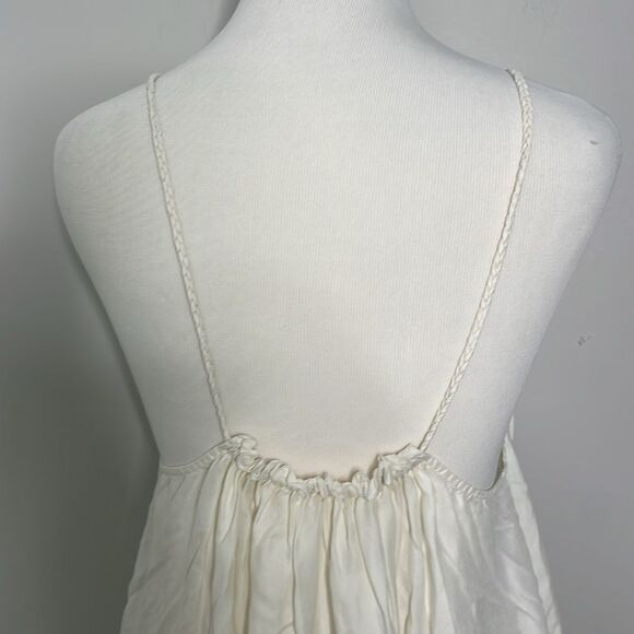 Unsubscribed NWOT Silk white dress Small - Picture 7 of 8